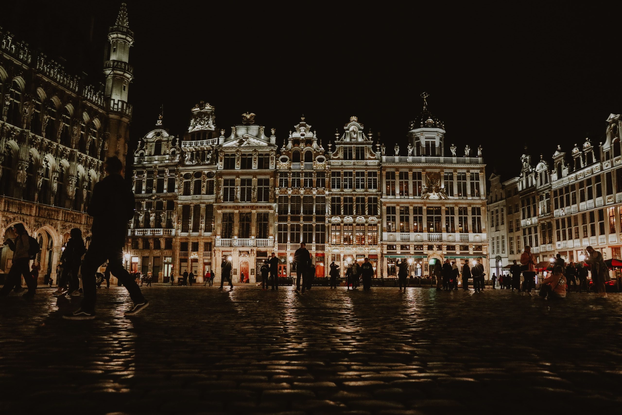 Central Market square in Brussels
