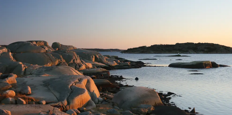 Visuel d'un voyage slow et bas carbone en Suède - vue de l'archipel de Göteborg