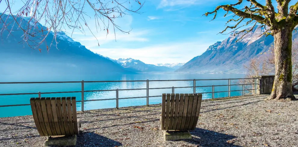 Boucle itinérante slow et bas carbone en Suisse - Vue du lac de Brienz