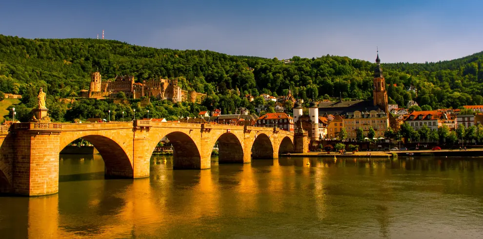 Voyage slow et bas carbone en Allemagne - vue d'Heidelberg